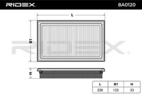 RIDEX 8A0120 - Filtro de aire