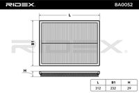 RIDEX 8A0052 - Filtro de aire