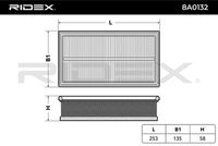 RIDEX 8A0132 - Filtro de aire