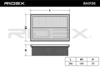 RIDEX 8A0136 - Filtro de aire