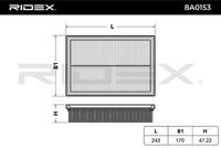 RIDEX 8A0153 - Filtro de aire