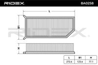 RIDEX 8A0258 - Filtro de aire