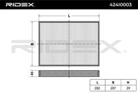 RIDEX 424I0003 - Filtro, aire habitáculo