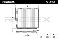 RIDEX 424I0088 - Filtro, aire habitáculo