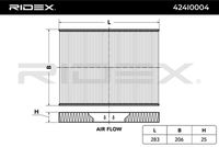 RIDEX 424I0004 - Filtro, aire habitáculo