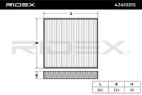 RIDEX 424I0215 - Filtro, aire habitáculo