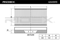 RIDEX 424I0013 - Filtro, aire habitáculo