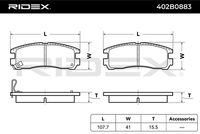 RIDEX 402B0883 - Juego de pastillas de freno