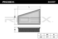 RIDEX 8A0357 - Filtro de aire