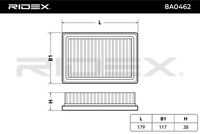 RIDEX 8A0462 - Filtro de aire