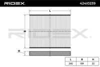 RIDEX 424I0239 - Filtro, aire habitáculo