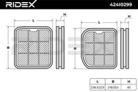 RIDEX 424I0299 - Filtro, aire habitáculo