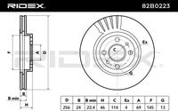 RIDEX 82B0223 - Disco de freno