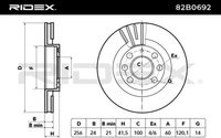 RIDEX 82B0692 - Disco de freno