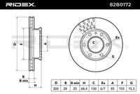 RIDEX 82B0172 - Disco de freno