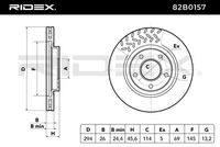 RIDEX 82B0157 - Disco de freno