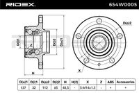 RIDEX 654W0005 - Juego de cojinete de rueda