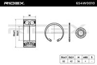 RIDEX 654W0010 - Juego de cojinete de rueda