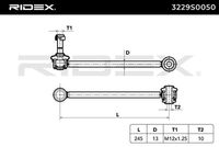 RIDEX 3229S0050 - Travesaños/barras, estabilizador