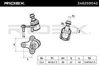 RIDEX 2462S0042 - Rótula de suspensión/carga