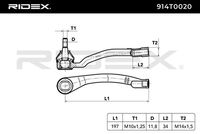 RIDEX 914T0020 - Rótula barra de acoplamiento