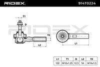 RIDEX 914T0224 - Rótula barra de acoplamiento