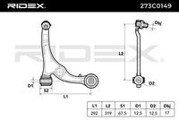 RIDEX 273C0149 - Barra oscilante, suspensión de ruedas