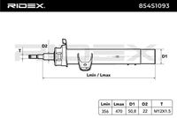 RIDEX 854S1093 - Amortiguador
