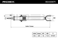 RIDEX 854S0671 - Amortiguador