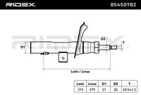 RIDEX 854S0782 - Amortiguador