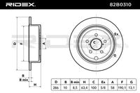 RIDEX 82B0310 - Disco de freno