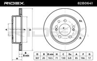 RIDEX 82B0641 - Disco de freno