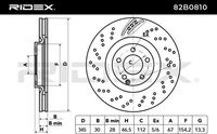 RIDEX 82B0810 - Disco de freno