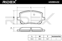 RIDEX 402B0432 - Juego de pastillas de freno
