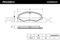RIDEX 402B0640 - Juego de pastillas de freno