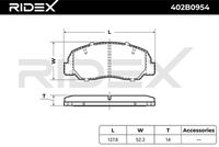 RIDEX 402B0954 - Juego de pastillas de freno