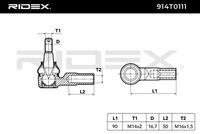 RIDEX 914T0111 - Rótula barra de acoplamiento