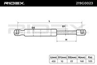 RIDEX 219G0023 - Muelle neumático, maletero/compartimento de carga