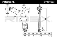 RIDEX 273C0023 - Barra oscilante, suspensión de ruedas