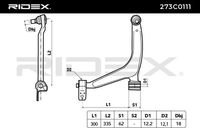 RIDEX 273C0111 - Barra oscilante, suspensión de ruedas