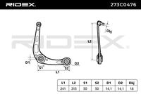 RIDEX 273C0476 - Barra oscilante, suspensión de ruedas