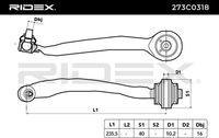 RIDEX 273C0318 - Barra oscilante, suspensión de ruedas