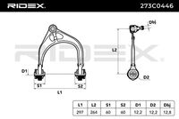 RIDEX 273C0446 - Barra oscilante, suspensión de ruedas