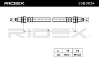 RIDEX 83B0034 - Tubo flexible de frenos