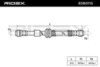 RIDEX 83B0115 - Tubo flexible de frenos