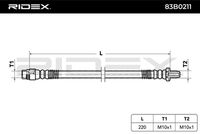 RIDEX 83B0211 - Tubo flexible de frenos