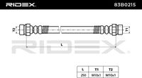 RIDEX 83B0215 - Tubo flexible de frenos