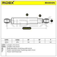 RIDEX 854S0494 - Amortiguador
