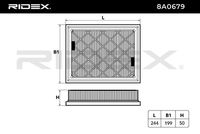 RIDEX 8A0679 - Filtro de aire