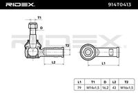 RIDEX 914T0413 - Rótula barra de acoplamiento